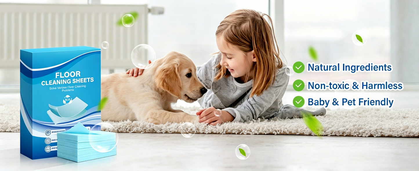 ⭐Ultra-Concentrated Floor Cleaning Sheets (30-Pack)