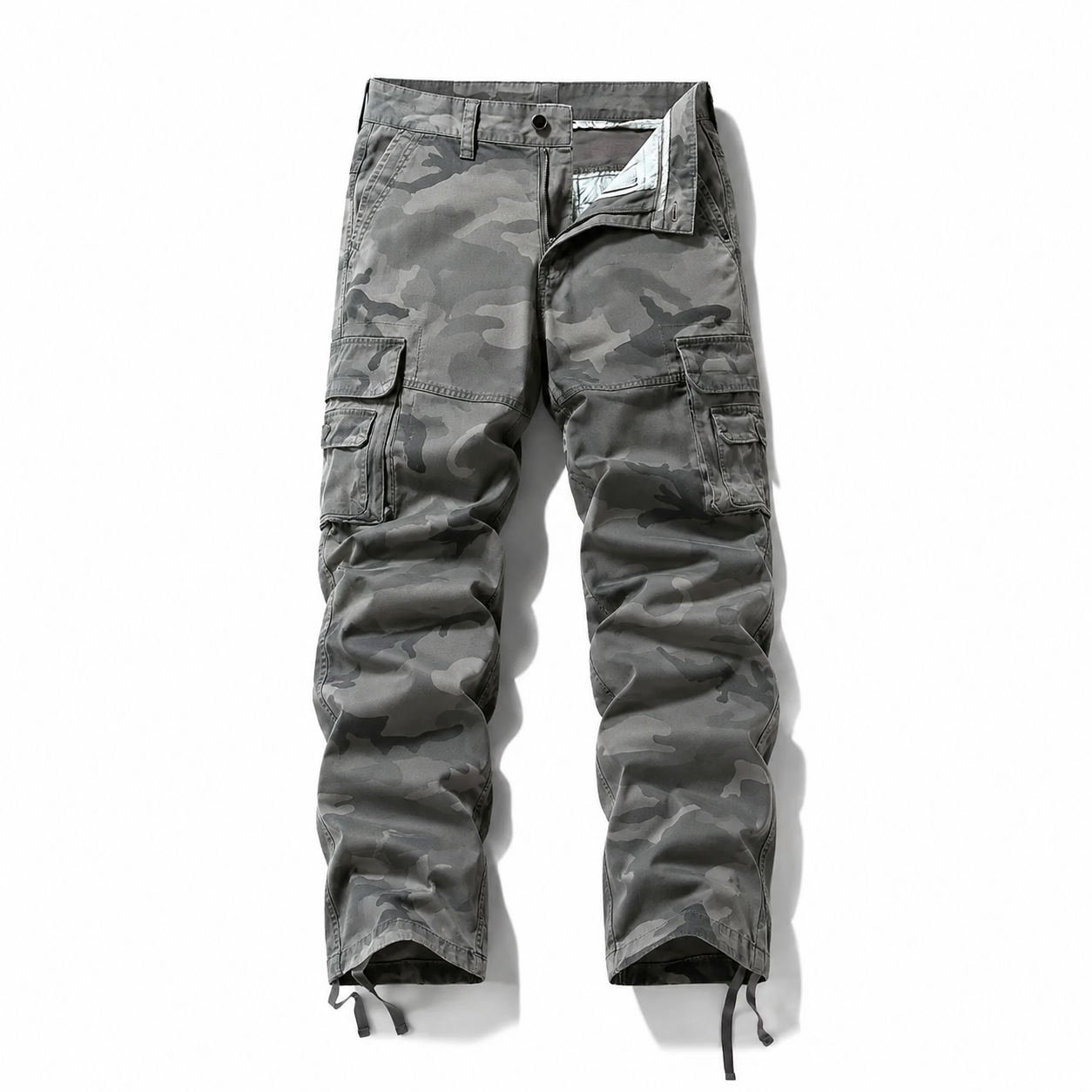 Menโs Stretch Camouflage Cargo Pants