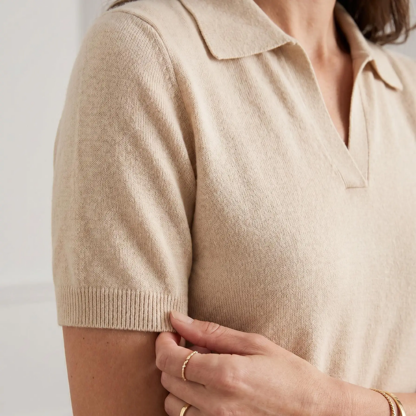 ☁️Women’s Soft Knit Polo Top