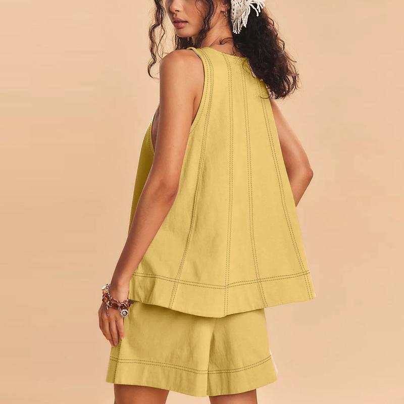 ☀️ Breezy Cotton-Linen Two-Piece Set