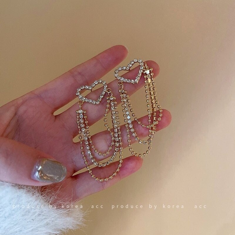 Love tassel earrings