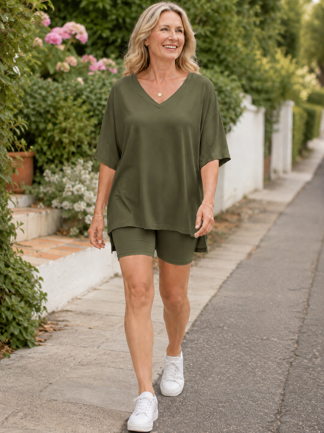 🛋️ Women's V-Neck Comfort Two-Piece Pajama Set
