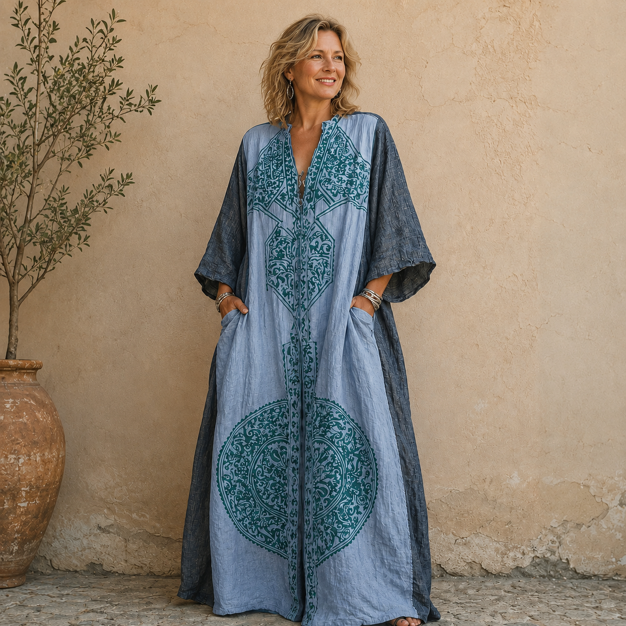🛕 Vintage Printed Bohemian Wide-Leg Jumpsuit