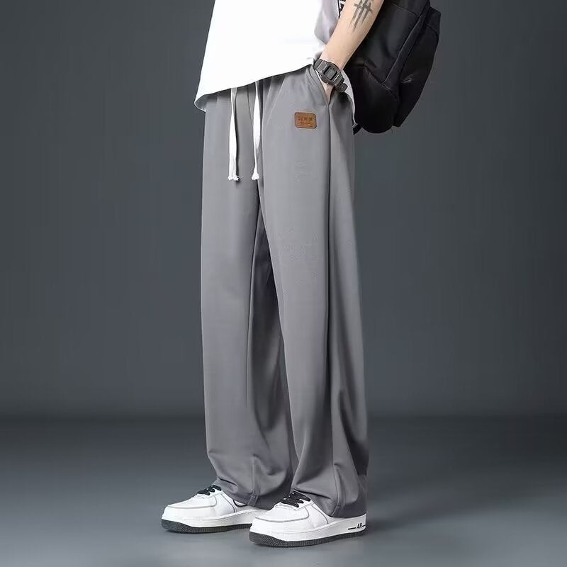 Men's Loose Straight-Leg Casual Sweatpants
