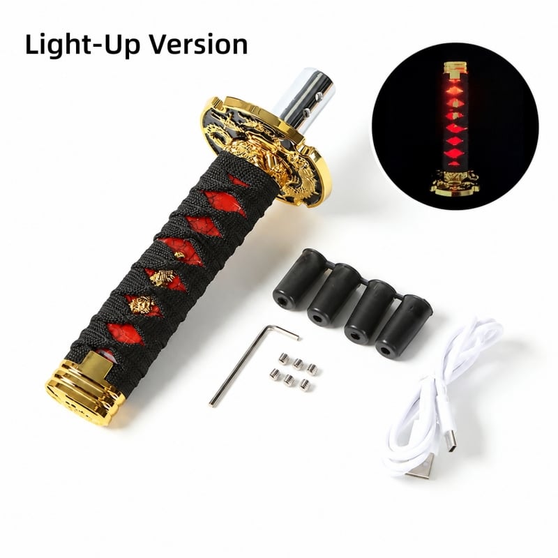 🔪Katana Gear Shift Knob – Transform Your Drive Into a Samurai Experience