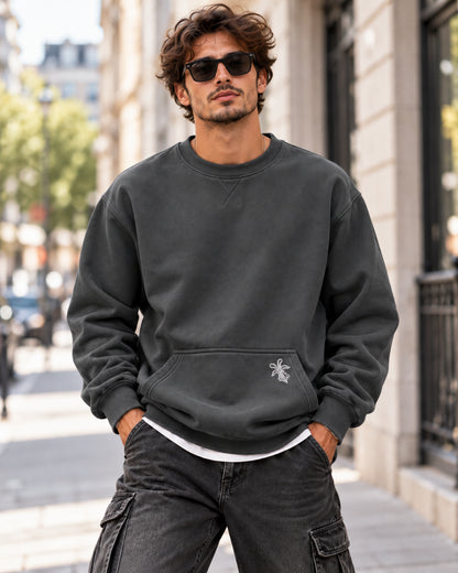 Men's Vintage Washed Fleece Sweatshirt