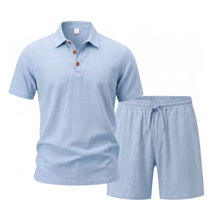 Men’s Linen-Blend Vacation Set