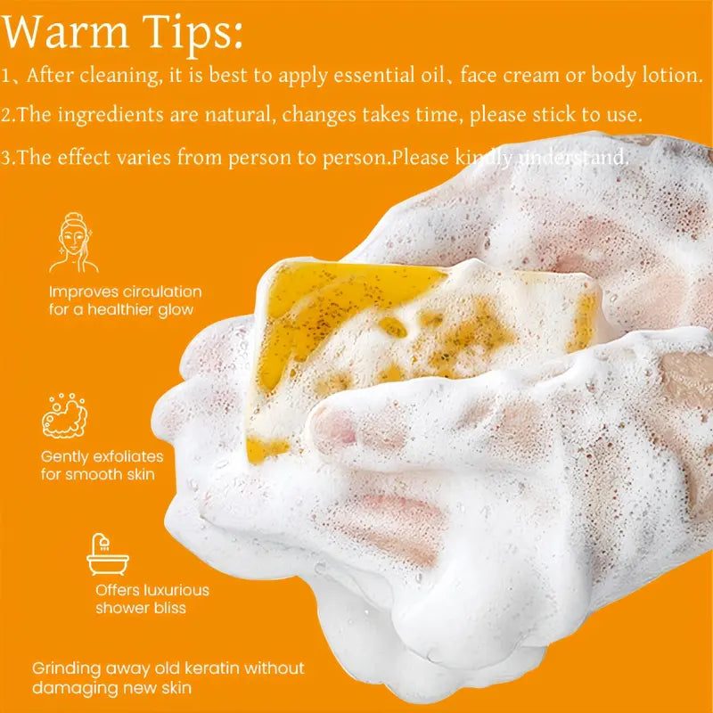 🍋 Lemon Turmeric &amp; Kojic Acid Brightening Cleansing Soap Bar