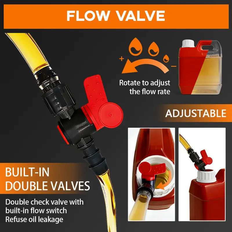 ⛽ High-Flow Manual Siphon Transfer Pump Kit