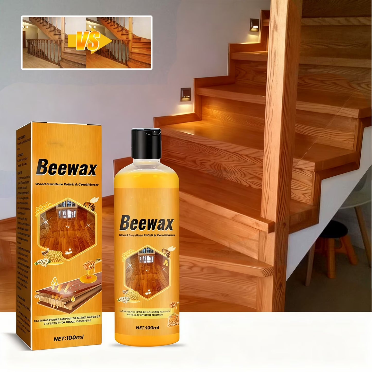 🍯 Natural Beeswax Furniture Polish