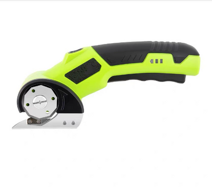 Cordless Electric Scissors: 3X Faster Rechargeable Rotary Cutter for Fabric, Cardboard, Leather & Carpet
