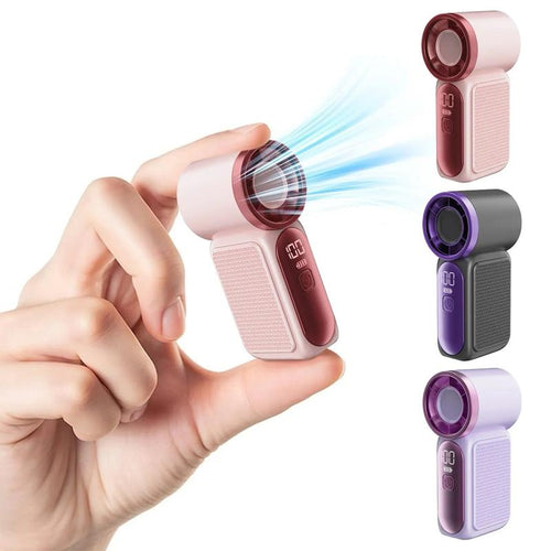 🔥Limited time sale🌬️Mini Handheld Fan with LED Display