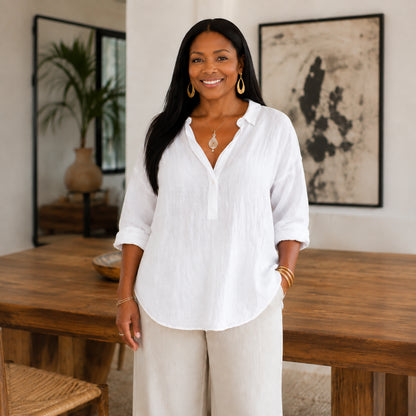 Women's Casual  V-Neck Blouse
