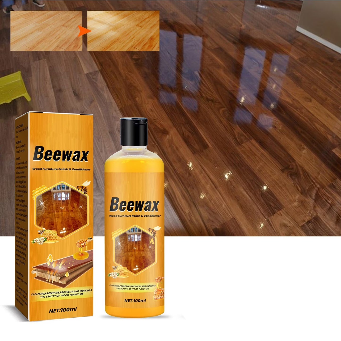 🍯 Natural Beeswax Furniture Polish