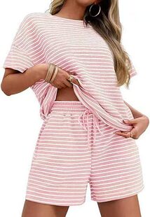 ✨ Oversized Striped 2-Piece Lounge Set