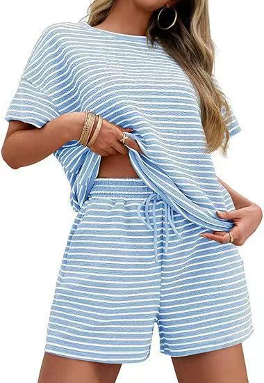 ✨ Oversized Striped 2-Piece Lounge Set