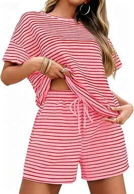 ✨ Oversized Striped 2-Piece Lounge Set