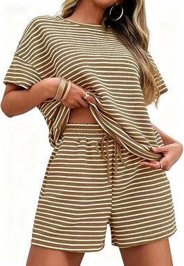 ✨ Oversized Striped 2-Piece Lounge Set