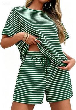 ✨ Oversized Striped 2-Piece Lounge Set