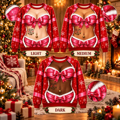 Funny 3D Christmas Matching Pajama Set