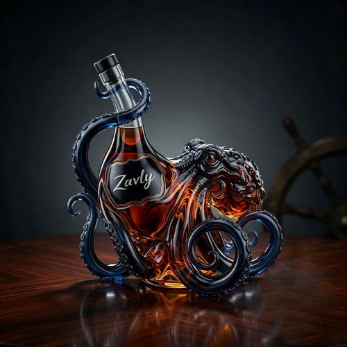 Octopus Black Spiced Rum Collector's Bottle