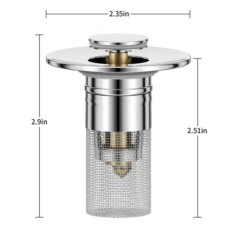 🚰 Universal Pop-Up Bathroom Sink Stopper