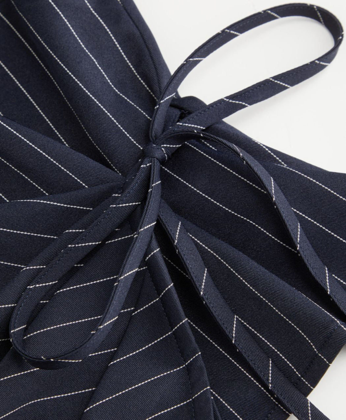 2-Piece Striped Wrap Top & Straight-Leg Trousers Set