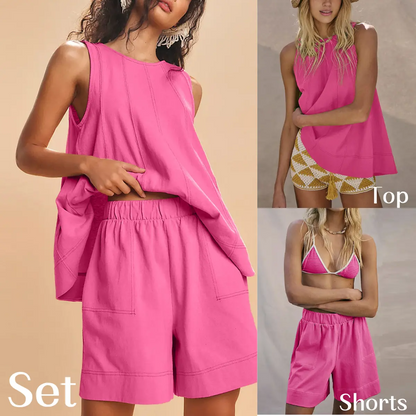 ☀️ Breezy Cotton-Linen Two-Piece Set