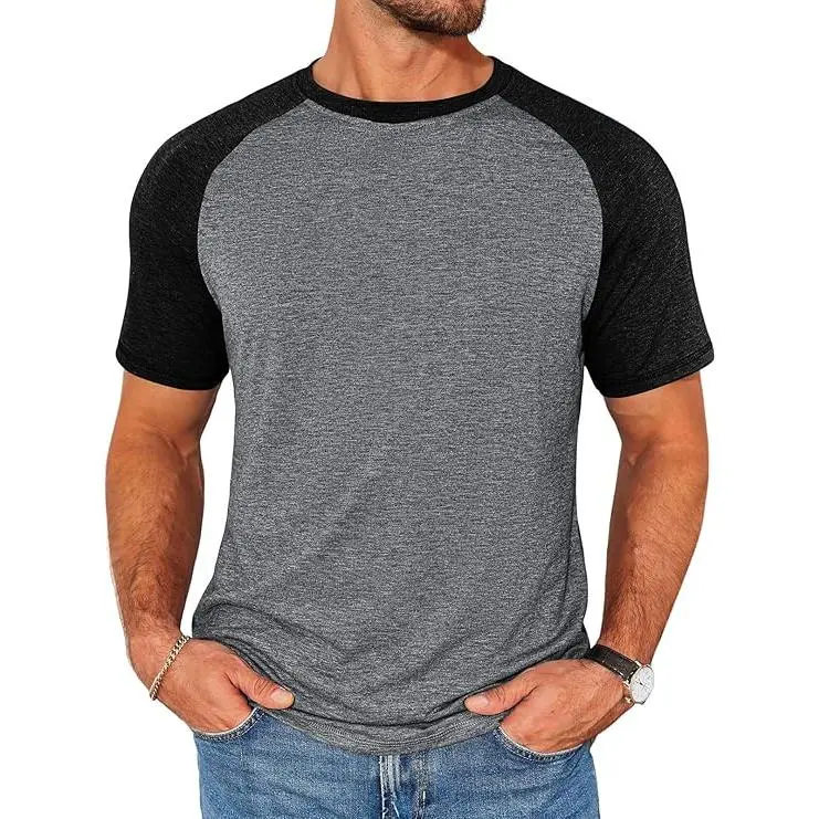 👕Men’s Colorblock Raglan Tee