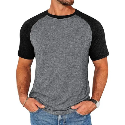 👕Men’s Colorblock Raglan Tee