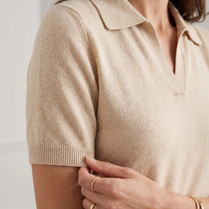 ☁️Women’s Soft Knit Polo Top