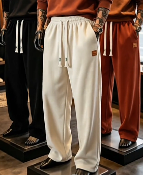Men's Loose Straight-Leg Casual Sweatpants