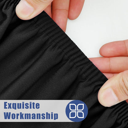 🔥Reusable Stretchy Fabric Table Cover with Elastic Edge💦Spill-Proof & Wind-Resistant! 🌬️