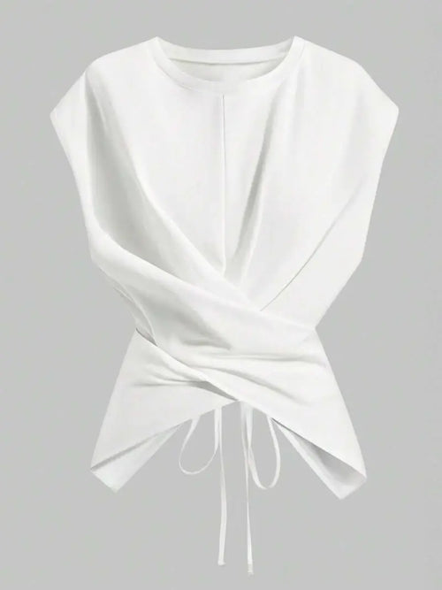 Women’s Flattering Criss-Cross Waist Tie Top
