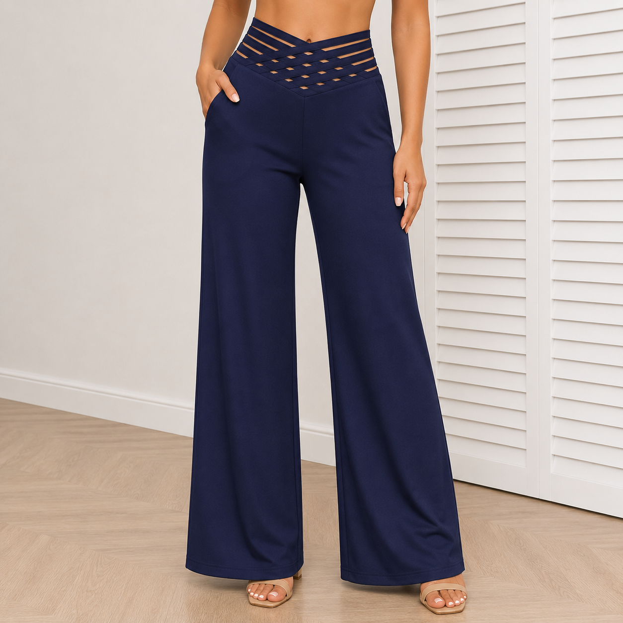 Plus Size Wide Leg Trousers for Women 💙