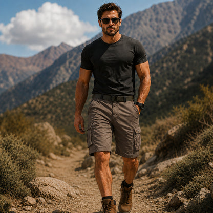 Men's 100% Cotton Tactical Cargo Shorts
