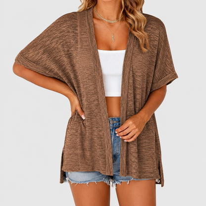 🌿 Breathable Cotton Cardigan – Light Layer for Summer Days