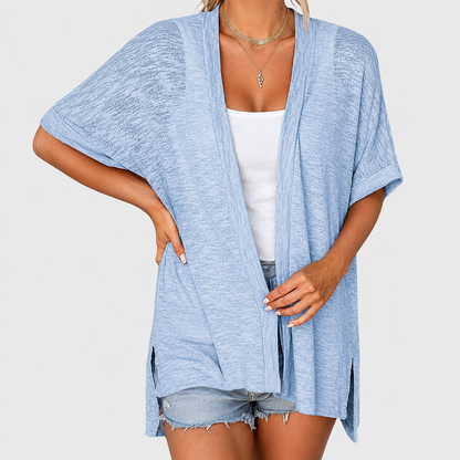 🌿 Breathable Cotton Cardigan – Light Layer for Summer Days