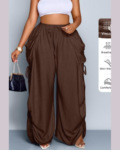 ✨ Women's High-Waist Cotton Linen Harem Pants