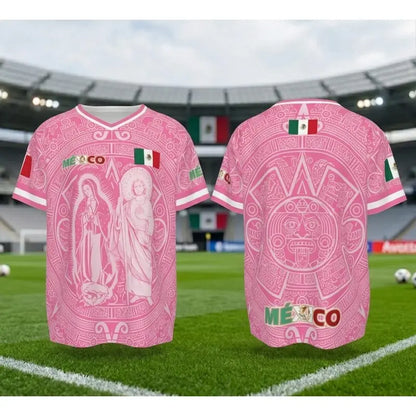 🎉Light Pink Virgencita & San Juditas Mexico 2026 Soccer Jersey