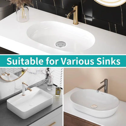 🚰 Universal Pop-Up Bathroom Sink Stopper