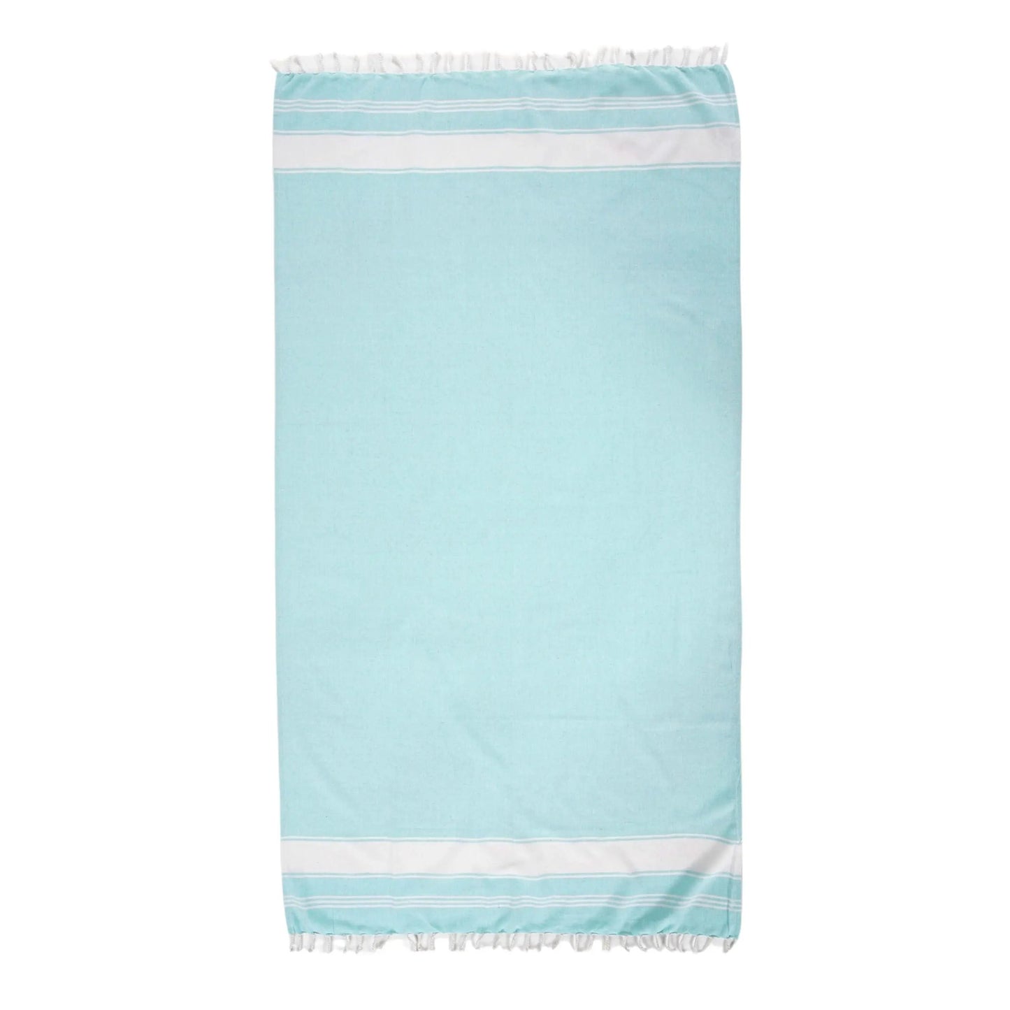 Summer Breeze XL Flat-Weave Beach Towel 🏖️ Lightweight & Sand-Free Cotton