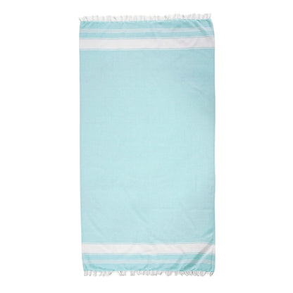 Summer Breeze XL Flat-Weave Beach Towel 🏖️ Lightweight & Sand-Free Cotton