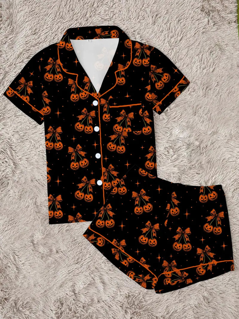 Cute & Cozy Halloween Pumpkin Pajama Set
