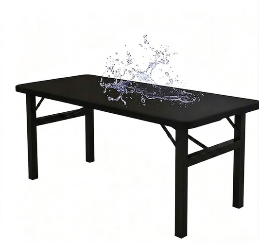 🔥Reusable Stretchy Fabric Table Cover with Elastic Edge💦Spill-Proof & Wind-Resistant! 🌬️