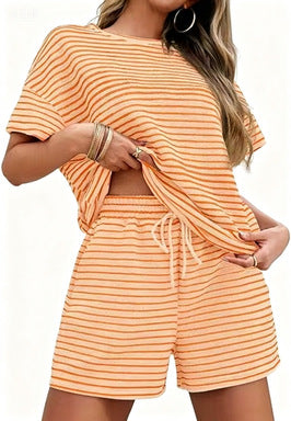 ✨ Oversized Striped 2-Piece Lounge Set
