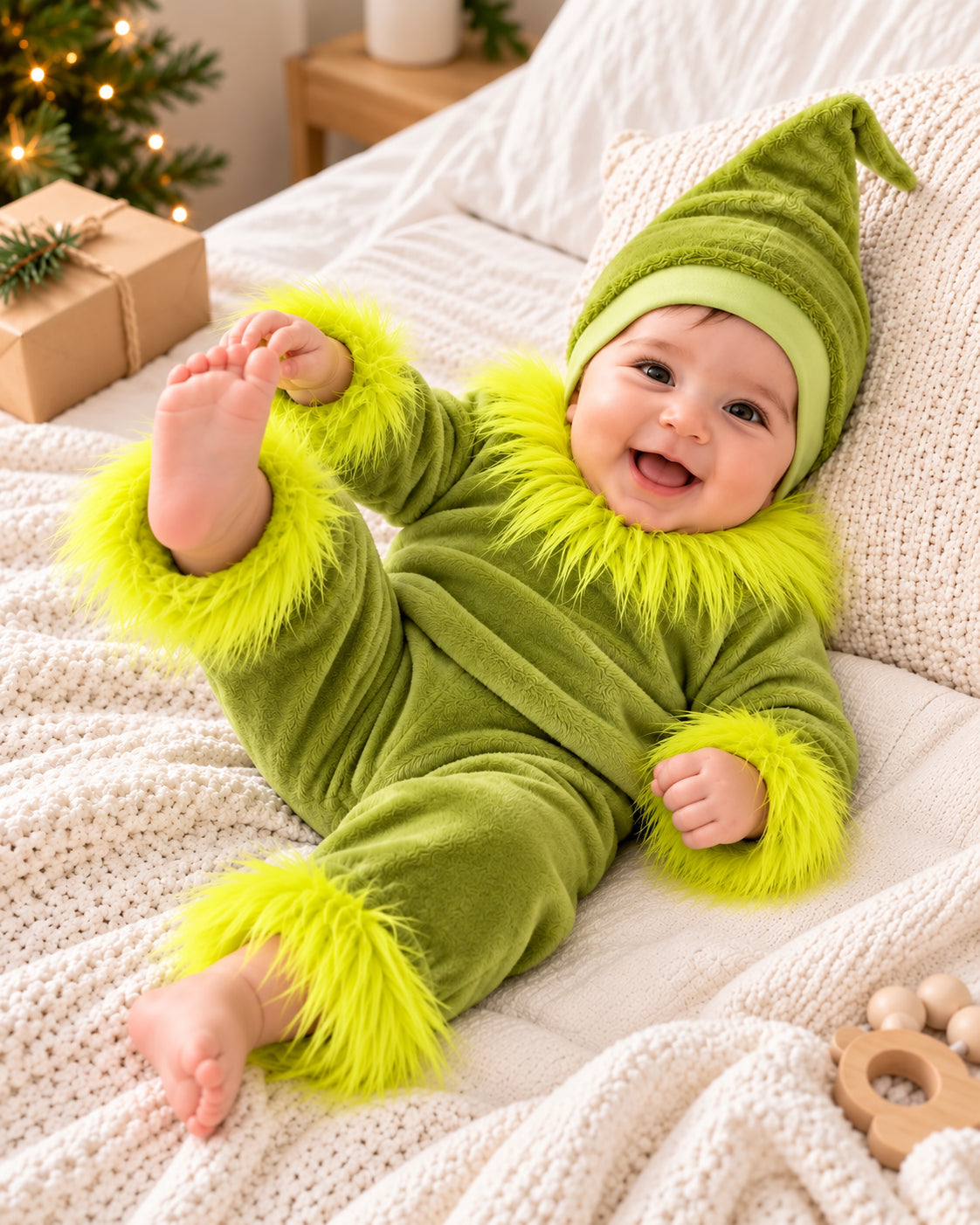 Baby’s Cozy Holiday Costume Set