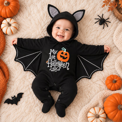 Baby Halloween Bat Romper