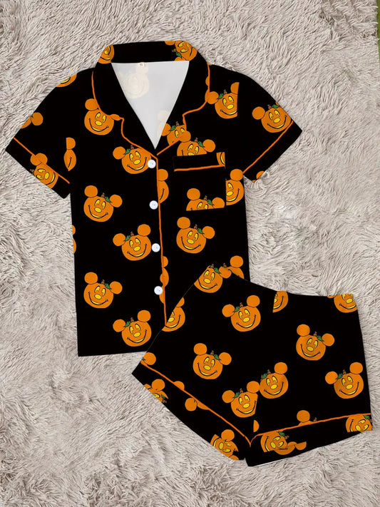 Cute & Cozy Halloween Pumpkin Pajama Set