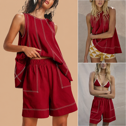 ☀️ Breezy Cotton-Linen Two-Piece Set